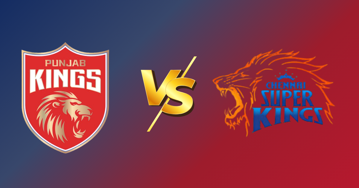 Chennai Super Kings vs Punjab Kings at Chepauk.